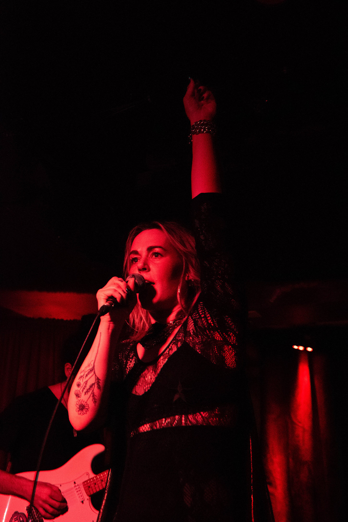Cat and The Queen at Monarch Tavern, April 2019 - Cat performing